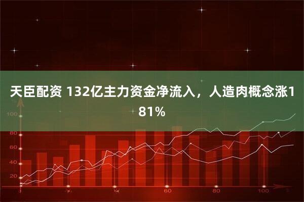 天臣配资 132亿主力资金净流入，人造肉概念涨181%